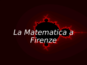 La Matematica a Firenze