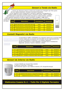Sirene, Contatti, via Radio