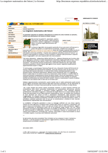 La singolare matematica dei fotoni Le Scienze http://lescienze