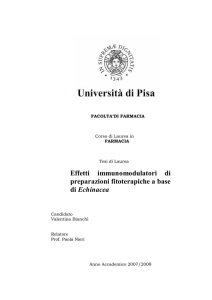 Effetti immunomodulatori di preparazioni fitoterapiche a