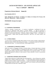 Scienze naturali - Ven. Ignazio Capizzi