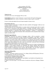 Linguistica generale
