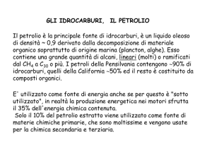 gli idrocarburi, il petrolio