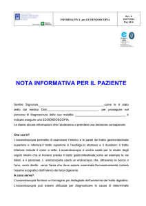 nota informativa per il paziente