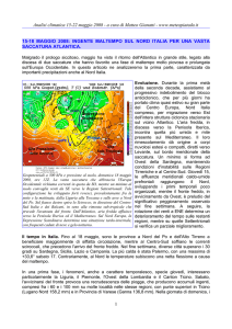Analisi climatica 15-22 maggio 2008