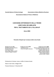 carcinoma differenziato della tiroide