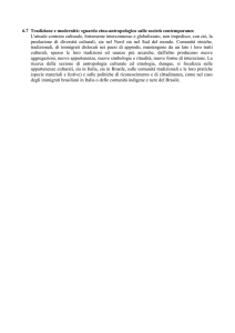 6.7 Tradizione e modernità: sguardo etno