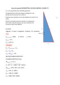 Esercizio guida (GEOMETRIA, SCUOLA MEDIA, CLASSE 2°)
