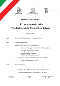 programma - Provincia di Lecco