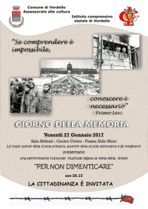GIORNO DELLA MEMORIA - Istituto Comprensivo di Verdello