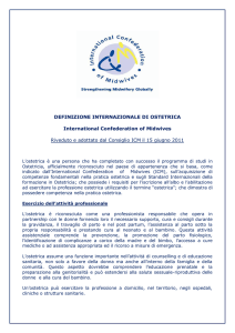 Definizione Internazionale di Ostetrica