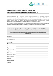 Autocertificazione stato salute