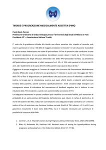 TIROIDE E PROCREAZIONE MEDICALMENTE ASSISTITA (PMA)