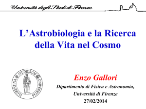L`Astrobiologia e la Ricerca della Vita nel Cosmo