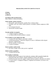 PROGRAMMA EFFETTIVAMENTE SVOLTO