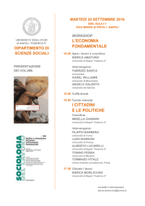 L`ECONOMIA FONDAMENTALE I CITTADINI E LE POLITICHE