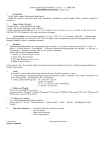 as 2008/2009 PROGRAMMA di ITALIANO –classe II Aso