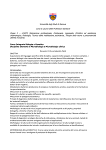 programma - Professioni Sanitarie - Università degli studi di Genova