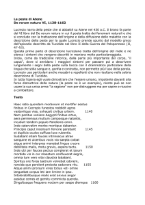 La peste di Atene De rerum natura VI, 1138