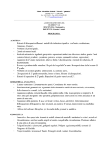 ALGEBRA • Sistemi di disequazioni lineari: metodi d