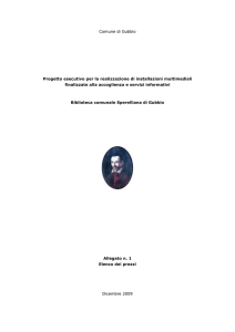 Elenco prezzi - Biblioteca Sperelliana