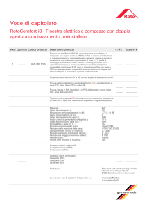 Voce di capitolato - Finestre per tetti Roto