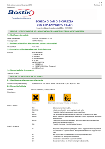 scheda di dati di sicurezza evo-stik expanding filler