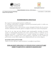6 - mammografia - AOU MaTerDomini