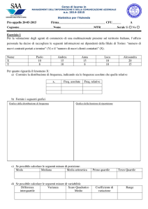 Esempio prova d`esame