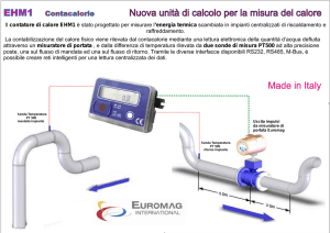 Nuova unità di calcolo per la misura del calore Nuova unità di