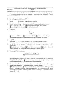Test di Analisi 1