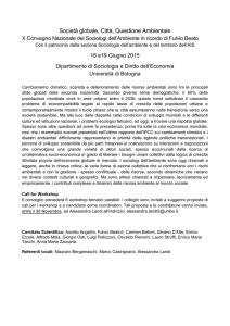Società globale, Città, Questione Ambientale