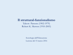 8 Struttural-funzionalismo