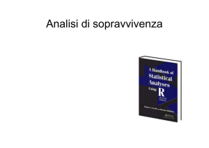 Analisi di sopravvivenza - Dipartimento di Matematica e Informatica