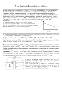 Prova simulata della seconda prova in itinere