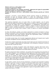 CONTRATTO DI TRASPORTO
