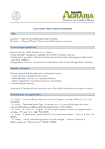 Curriculum Vitae di Marino Massimo