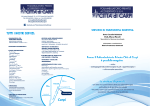 Brochure servizio di endoscopia digestiva