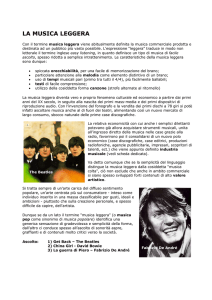 la musica leggera
