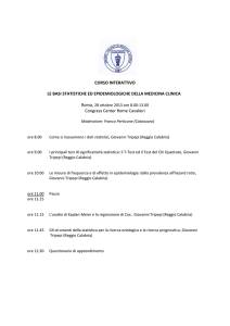 LE BASI STATISTICHE ED EPIDEMIOLOGICHE DELLA MEDICINA
