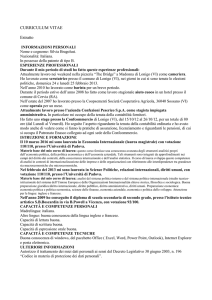 CURRICULUM VITAE Silvia Bragolusi