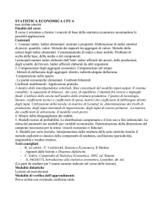 statistica economica cfu 6