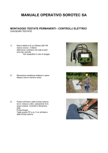 MANUALE OPERATIVO SOROTEC SA