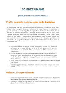 scienze umane quinto anno