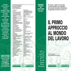 Approccio ottobre 2004.qxd - Università Cattolica del Sacro Cuore