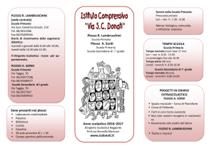 Plesso R. Lambruschini Plesso A. Sordi Anno scolastico 2016–2017