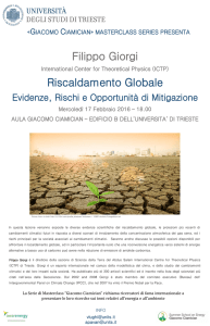 Seminario riscaldamento globale