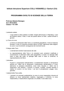 SCIENZE DELLA TERRA 1^ A TUR
