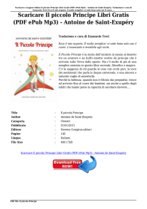 Scaricare Il piccolo Principe Libri Gratis (PDF ePub Mp3)