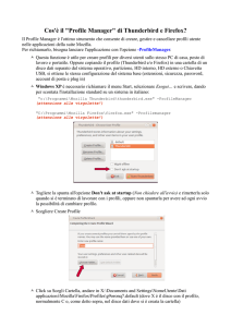 "Profile Manager" di Thunderbird e Firefox?